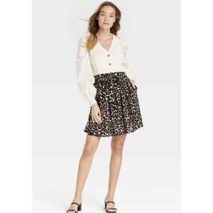 Who What Where Leopard Skirt Size XXL NWT